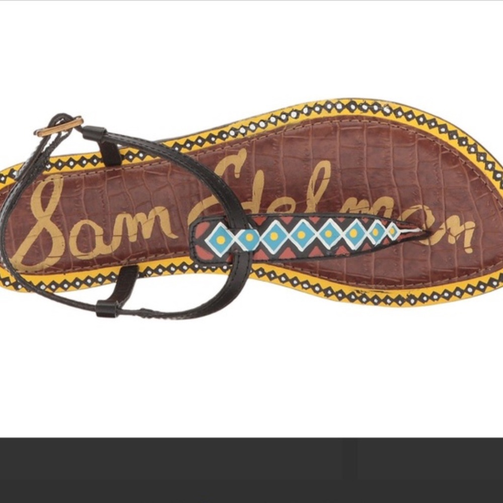 NEW! Sam Edelman Sandal 7.5 Brand New Tribal Aztec Print